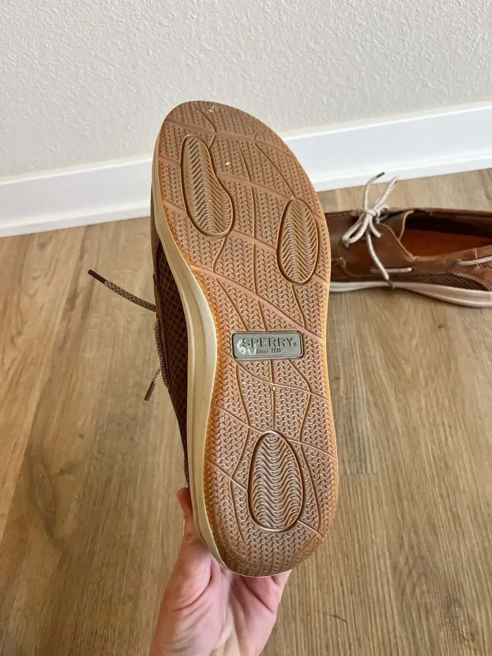 Sperry Top-Sider, Gamefish 3-Eye Boat Shoes,Tan, Men's Size 10,Preppy,Old Money